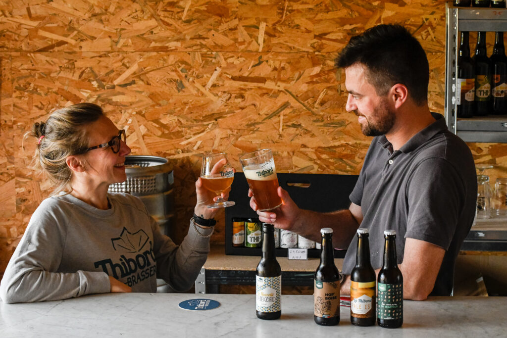 Vente à la brasserie photo biere thibord 27